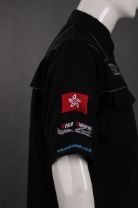 DS070 designs black embroidered logo uniforms  trailer industry companies  uniforms  maintenance  detail view-2